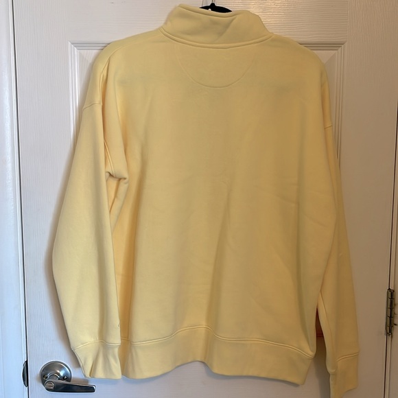 Up North Yellow Cotton Quarter Zip Up - Picture 2 of 3